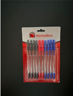 Zestaw 10 długopisów w 3 kolorach