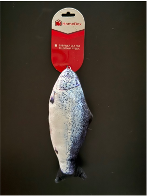 Pluszowa rybka zabawka dla psa